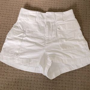 TNA 2xs white cargo shorts